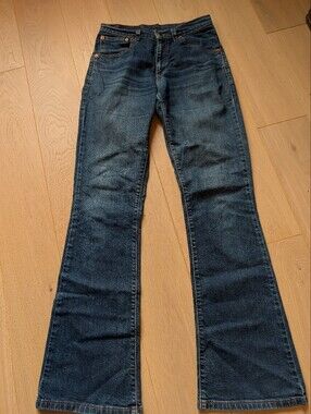 Vintage Levi's Women's Dark Indigo Flare Jeans